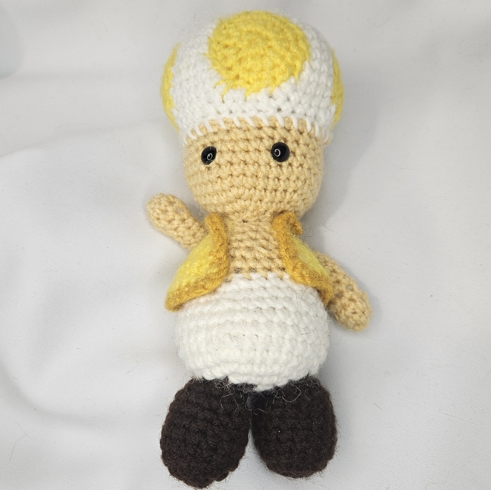 Handmade Crochet Mario Toad Character